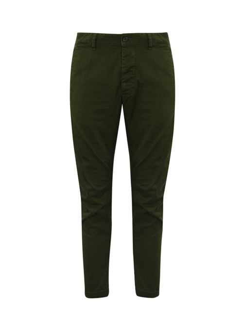 Pantalone Sexy Chino in cotone stretch verde militare DSQUARED2 | S74KB0819 S39021697